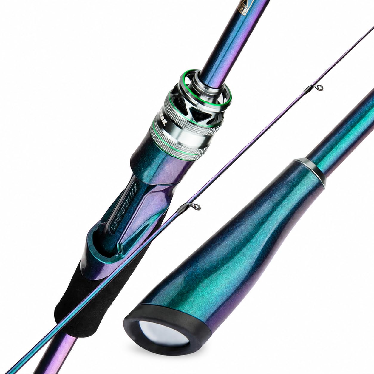 Canna da Pesca Lure Rod Composito | composito fibra carbonio | impugnatura integrata | vernice squame drago | per sport | per outdoor