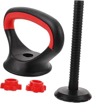 Adjustable Kettlebell Handle for Dumbbells, Steel PVC Grip Converter