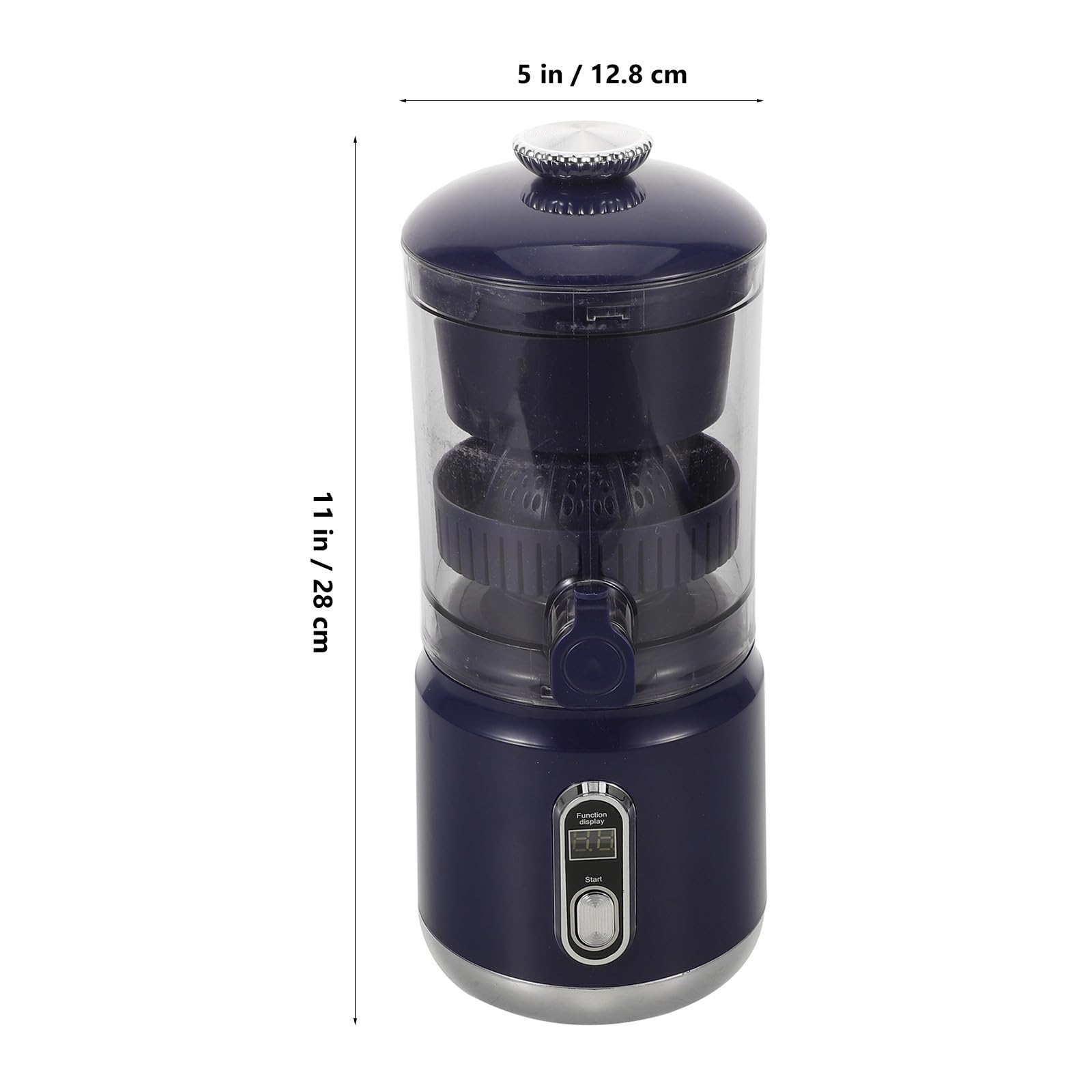 Exprimidor Eléctrico Portátil de Cítricos, Exprimidor de Jugo Eléctrico de Plástico, 600ml, 45 W, 110mm, para Frutas, Uso en Hogar y Oficina