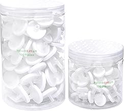 Syringe Filters Hydrophobic Nylon Membrane 100PCS, 0.45um Pore Size,13mm Disc Diameter,HPLC and GC Needle Filter, Non-Sterile, High Throughput Lab Filtration, Barreled Packed