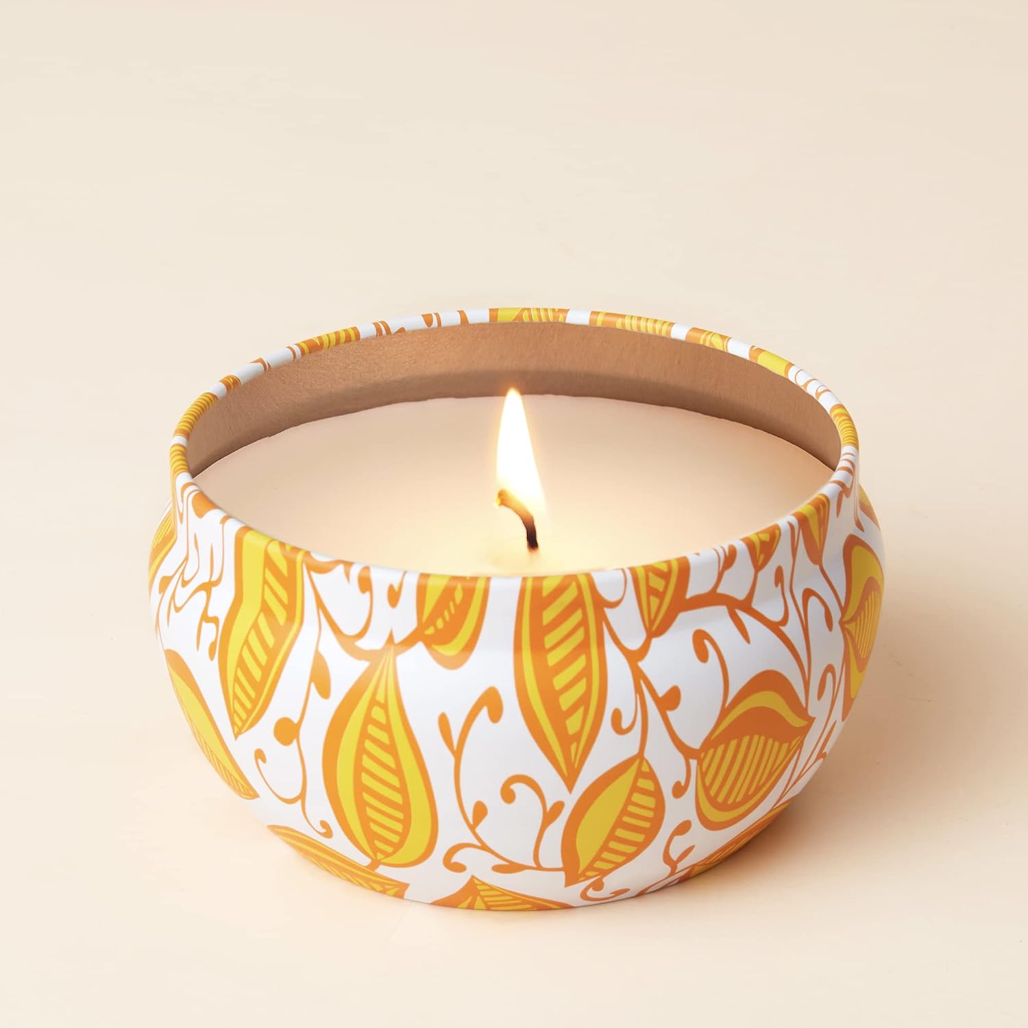 LA JOLIE MUSE Ruby Grapefruit Scented Candle, Natural Soy Wax Candle, 45 Hours Long Burning, Home Fragrance, Portable Travel Tin Candle, 6.5 OZ