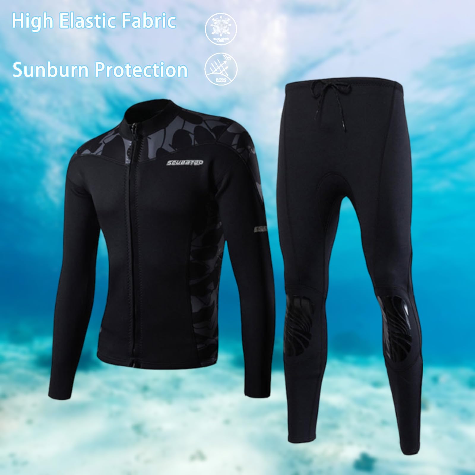 Combinaison Plongée Homme De Maillot Bain Natation Trifonction Triathlon sous Marine Nage Eau Libre Snorkeling Protection Surf Wakeboard Adulte Grande Taille