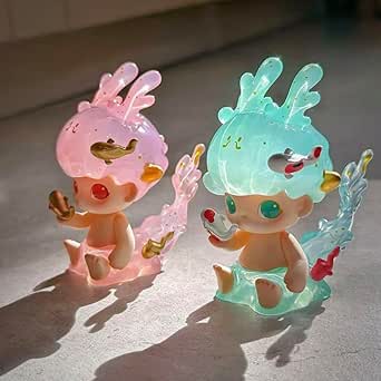 Amazon.co.jp: DIMOO Special POPMART Loong Presents 2 Piece VW : Home ...