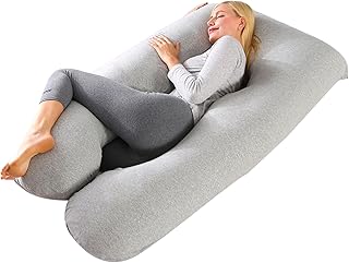 Pregnancy Pillow, Maternity Full Body Pillow for Back, Legs and Belly Support, U Shaped Full Body Pillow for Pregnant Wome...