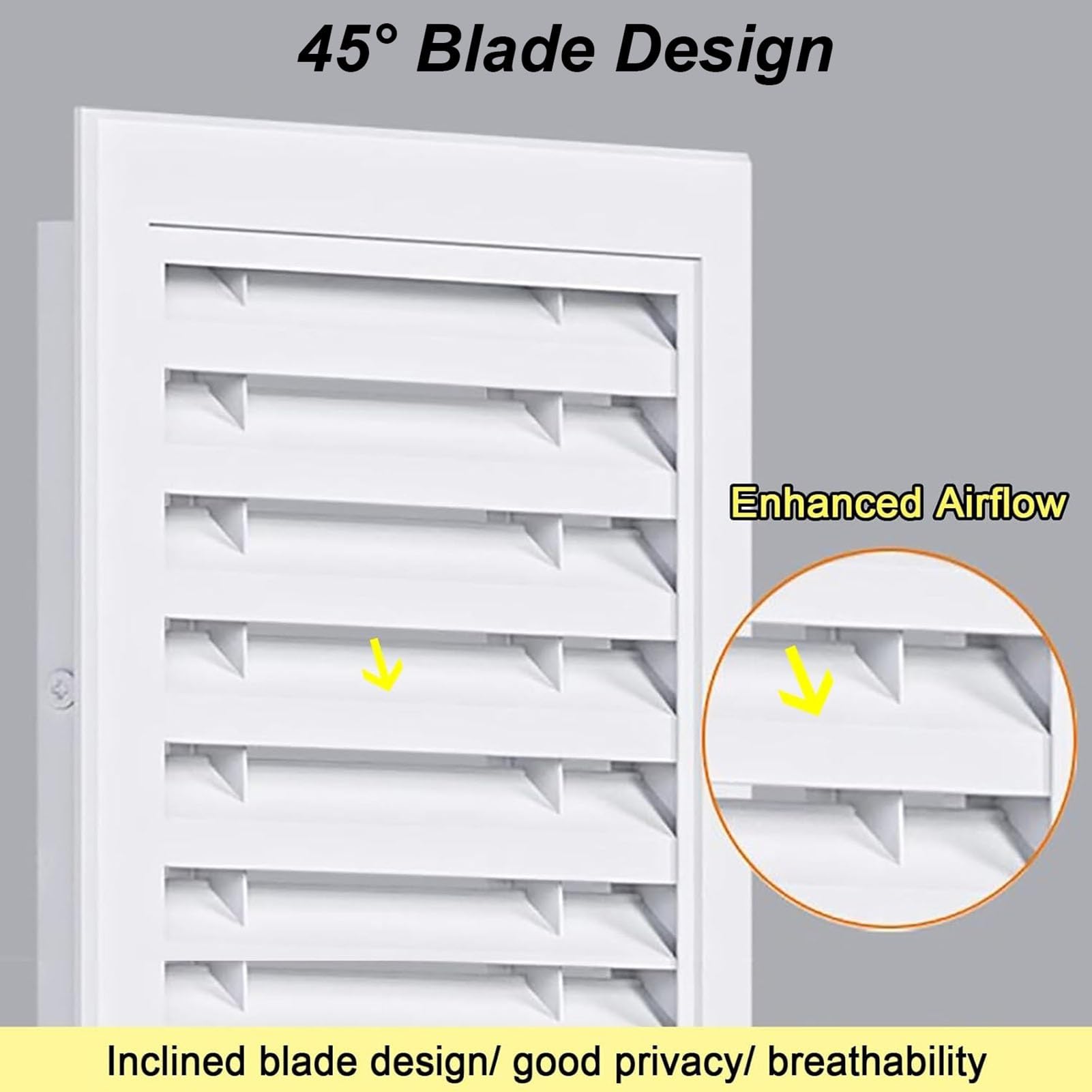 Cubierta de ventilación de Aire, Cubierta de ventilación de Retorno de Aire de Acero Blanco de 14x26 Pulgadas | Parte Frontal y Puerta Desmontables | Rejilla de ventilación de Aire acondici