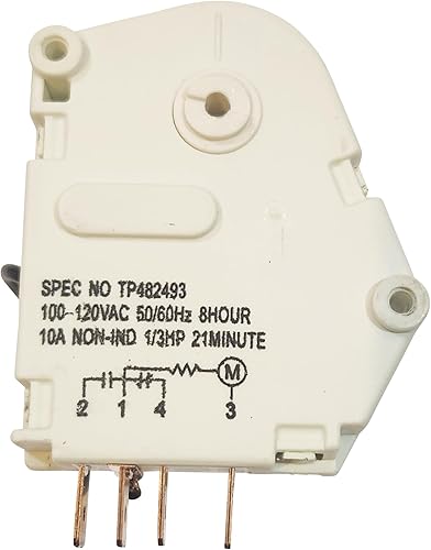 Kitchen Basics 101: W10822278 refrigerador descongelación temporizador reemplazo para Whirlpool KitchenAid Sears Kenmore refrigeradores 482493