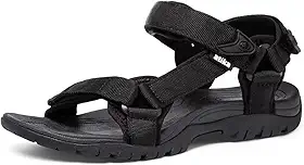 Sandálias femininas de caminhada ao ar livre, sandálias esportivas de verão confortáveis, sapatos aquáticos para caminhada atlética