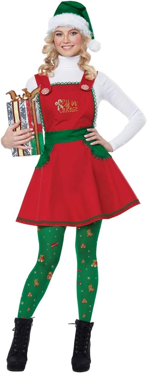 California Costumes womens Elf in Charge - Adult Costume