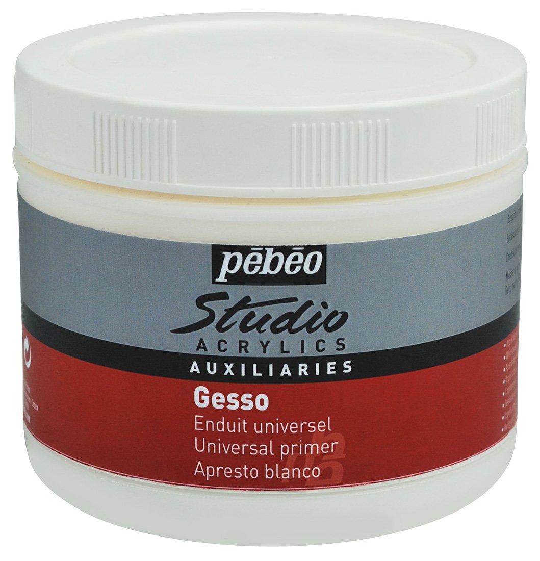 PEBEOGesso Universal Primer Studio Acrylics Auxiliaries, 500 ml, White