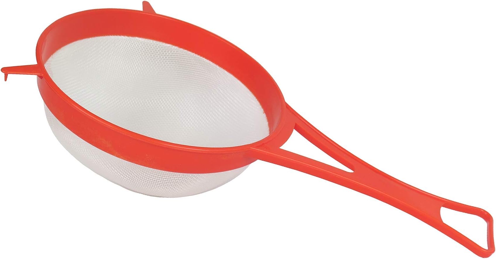 7" Fine Nylon Mesh Strainer Sieve - Plastic Flour Sifter, Cinnamon/Sugar Powder Spreader (18 cm = 7 inch)