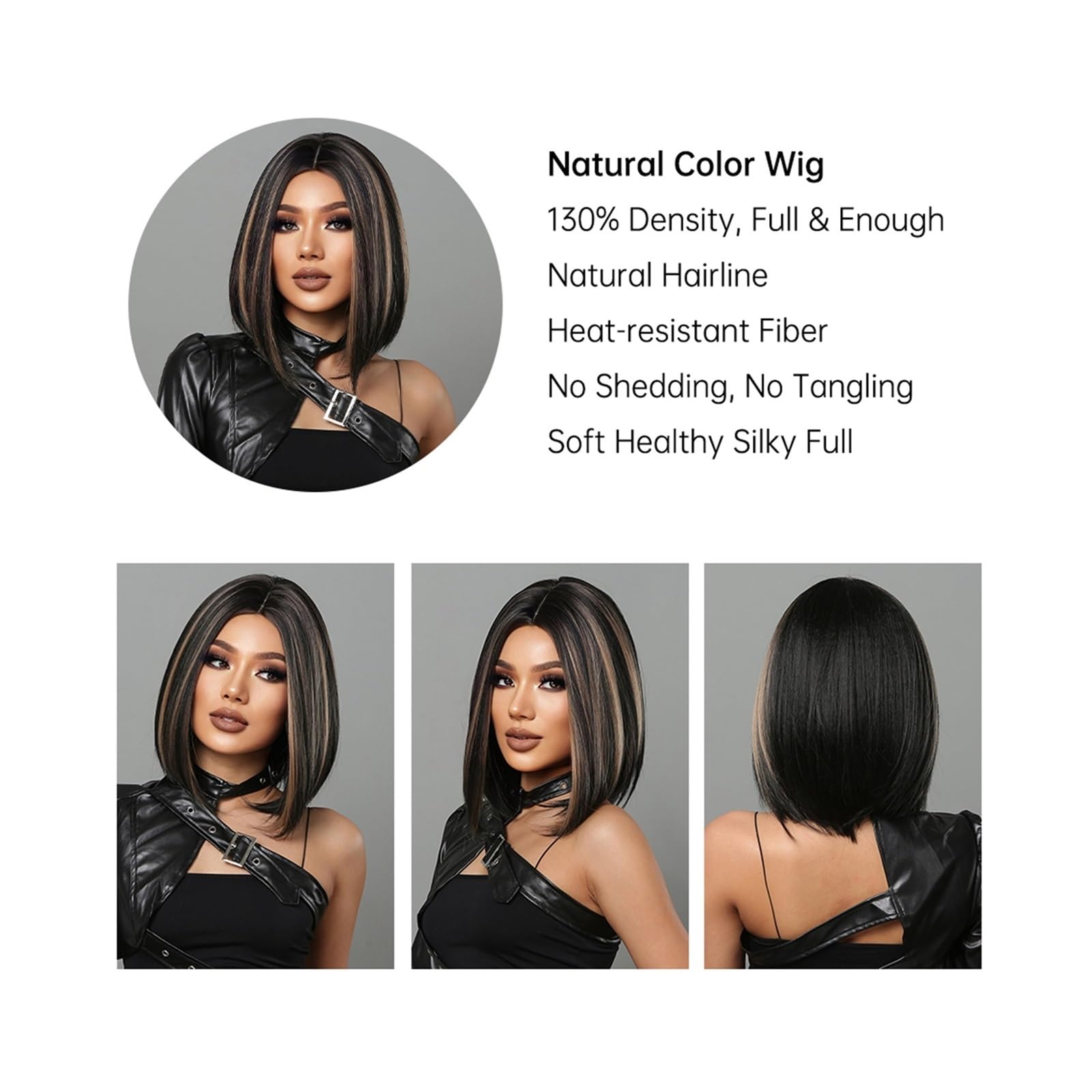 Amazon.com : wig Natural Hair Heat Resistant Daily Use  display picture 1