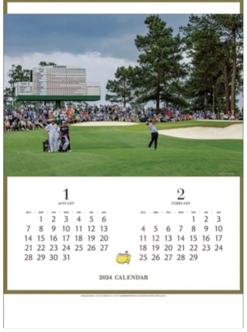 Amazon.co.jp: マスターズゴルフトーナメント カレンダー 2024年版