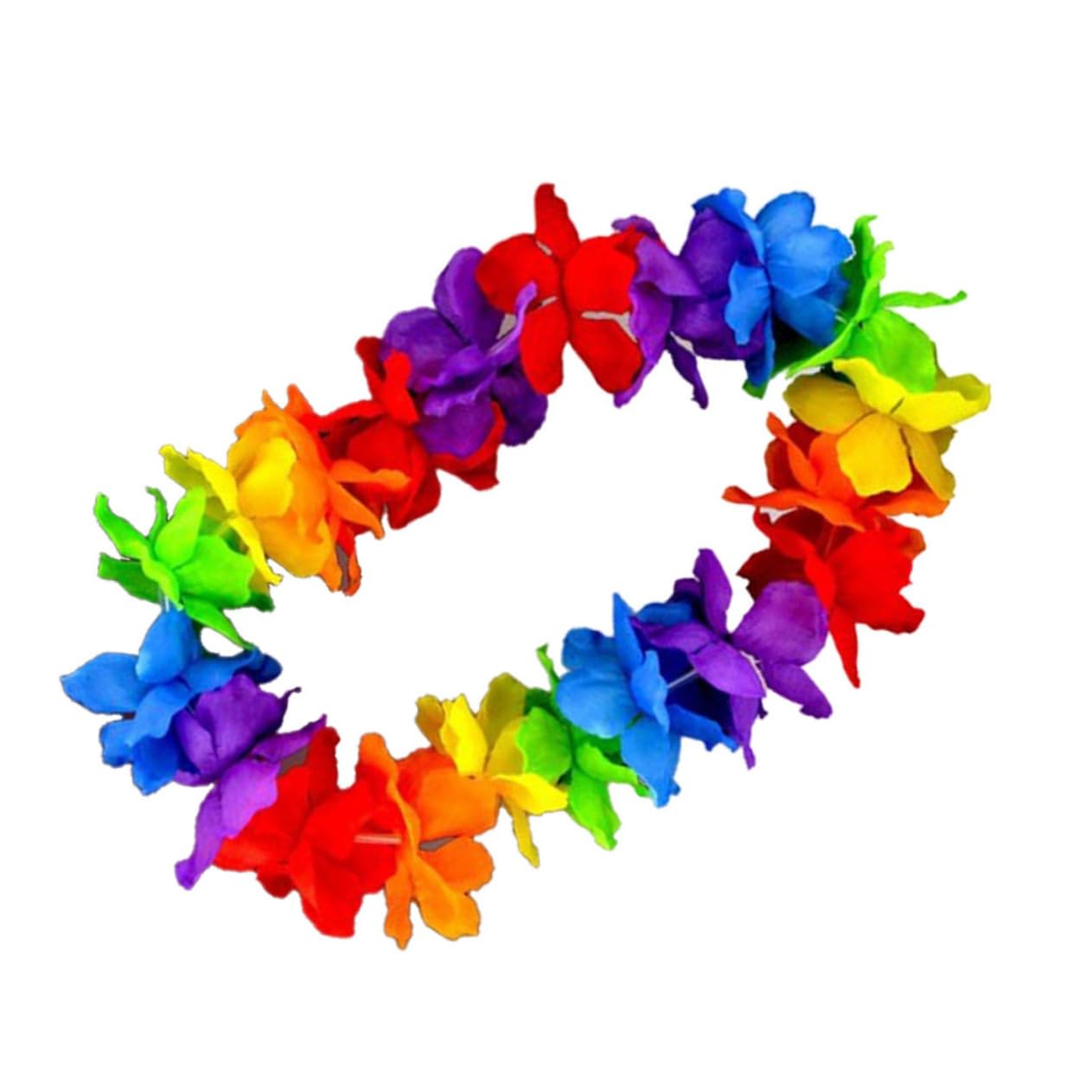 Cabilock 20 Piezas Guirnalda Luau Adorno Hawai Suministros para Fiestas Hawaianas Christmas Xmas navidas guirnaldas Hawaianas Guirnalda Hawaiana constituir Collar Flores Decoraciones
