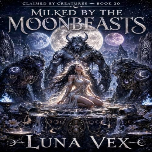 Diseño de la portada del título Milked by the Moonbeasts