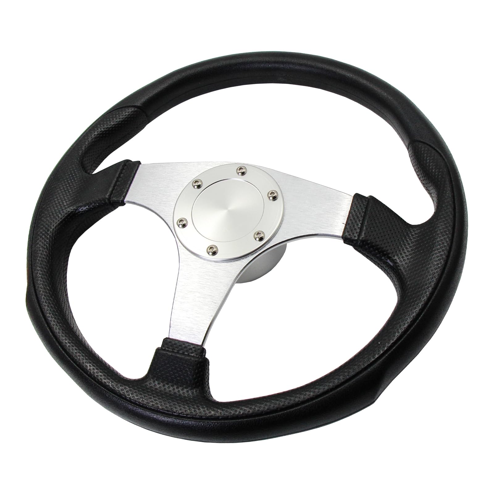 Winibo WH003 13-1/2 Inch Aluminum Alloy Three Spoke Marine Boat Steering Wheel