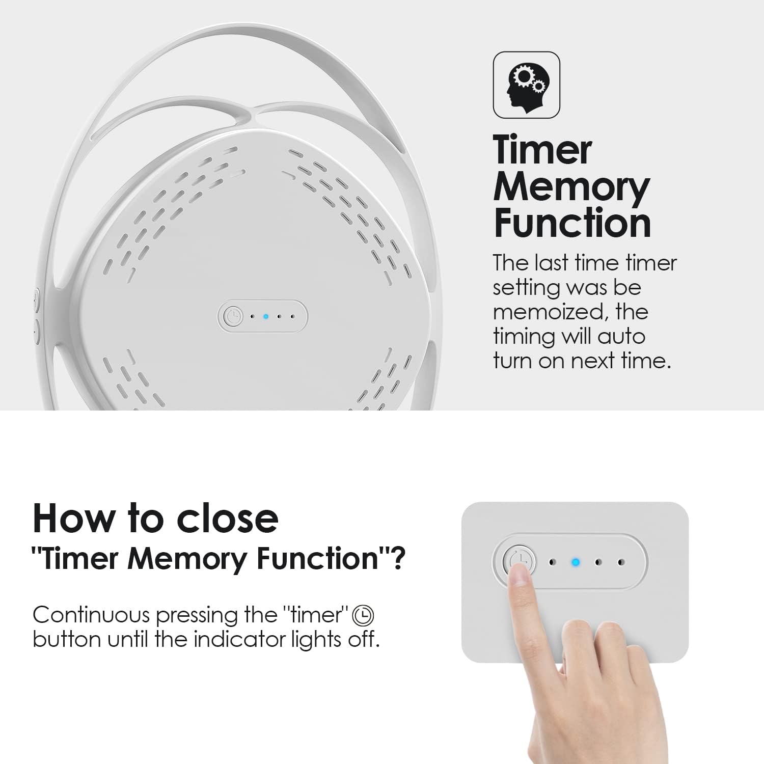 Light Therapy Lamp, ALBINA UV-Free 10000 Lux Happy Light with 3 Color Temperature Modes & Adjustable Brightness & Timer & Memory Function, Happy Lamp Therapy Light for Office/Home/Decoration (White) : Health & Household