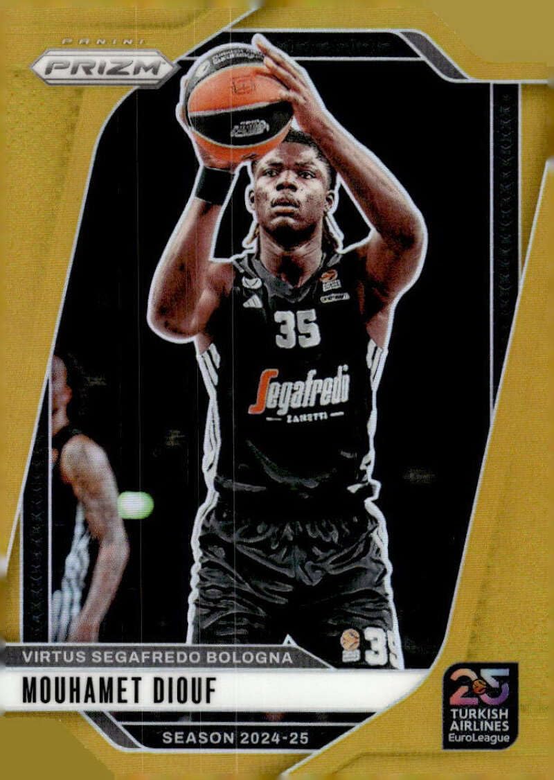 MOUHAMET DIOUF 2024-25 Panini EuroLeague Collection Prizm /10 Gold #45 NM-MT Basketball