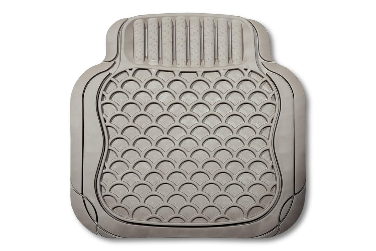 Goodyear Tapis de Voiture Universels en Caoutchouc, Beige GY, Set de 4