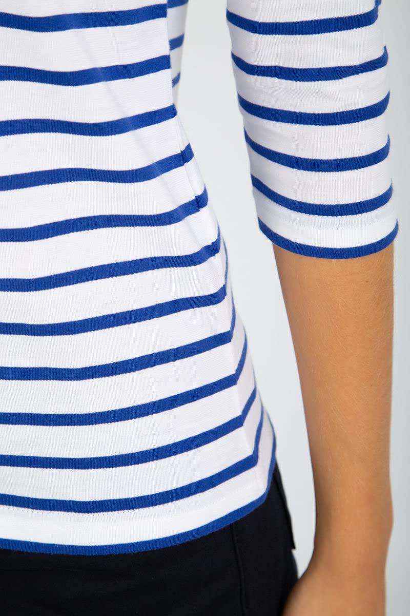 Armor Lux Marinière col Bateau en Coton léger