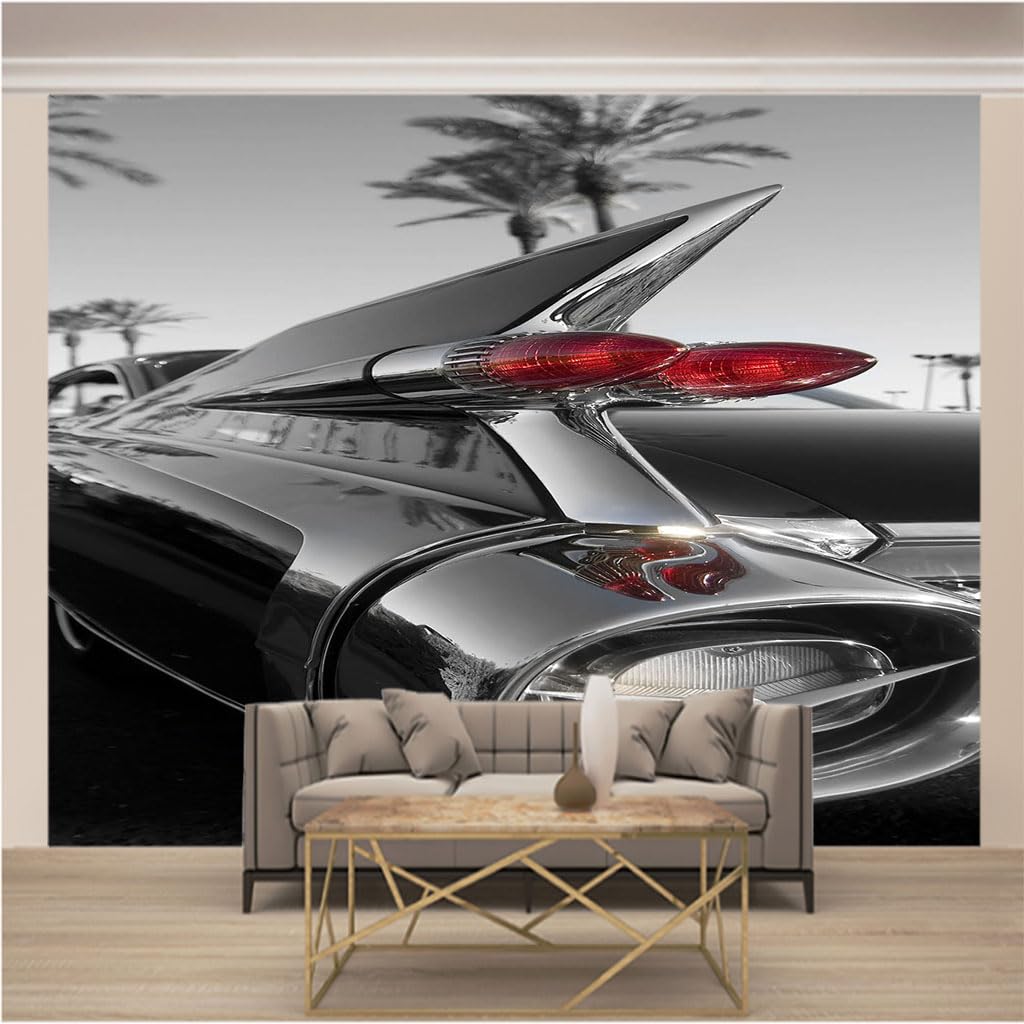 Tapisserie intissée haut de gamme 3D XXL motif voitures pour un intérieur moderne