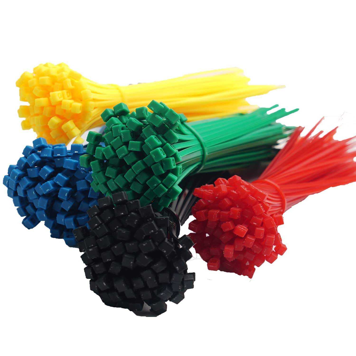 500 Farbige Kabelbinder 15,2 Cm – Mehrfarbig Sortiert, Nylon, Für Haus, Garten & Basteln
