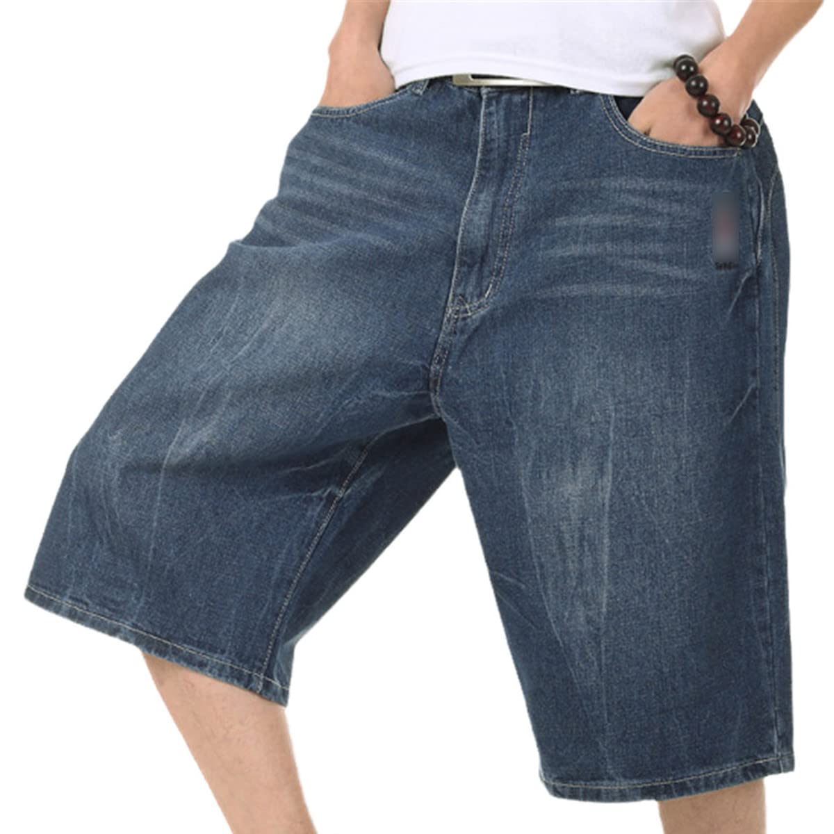 Amazon.com: Summer Plus Size Wide Leg Denim Shorts Men's