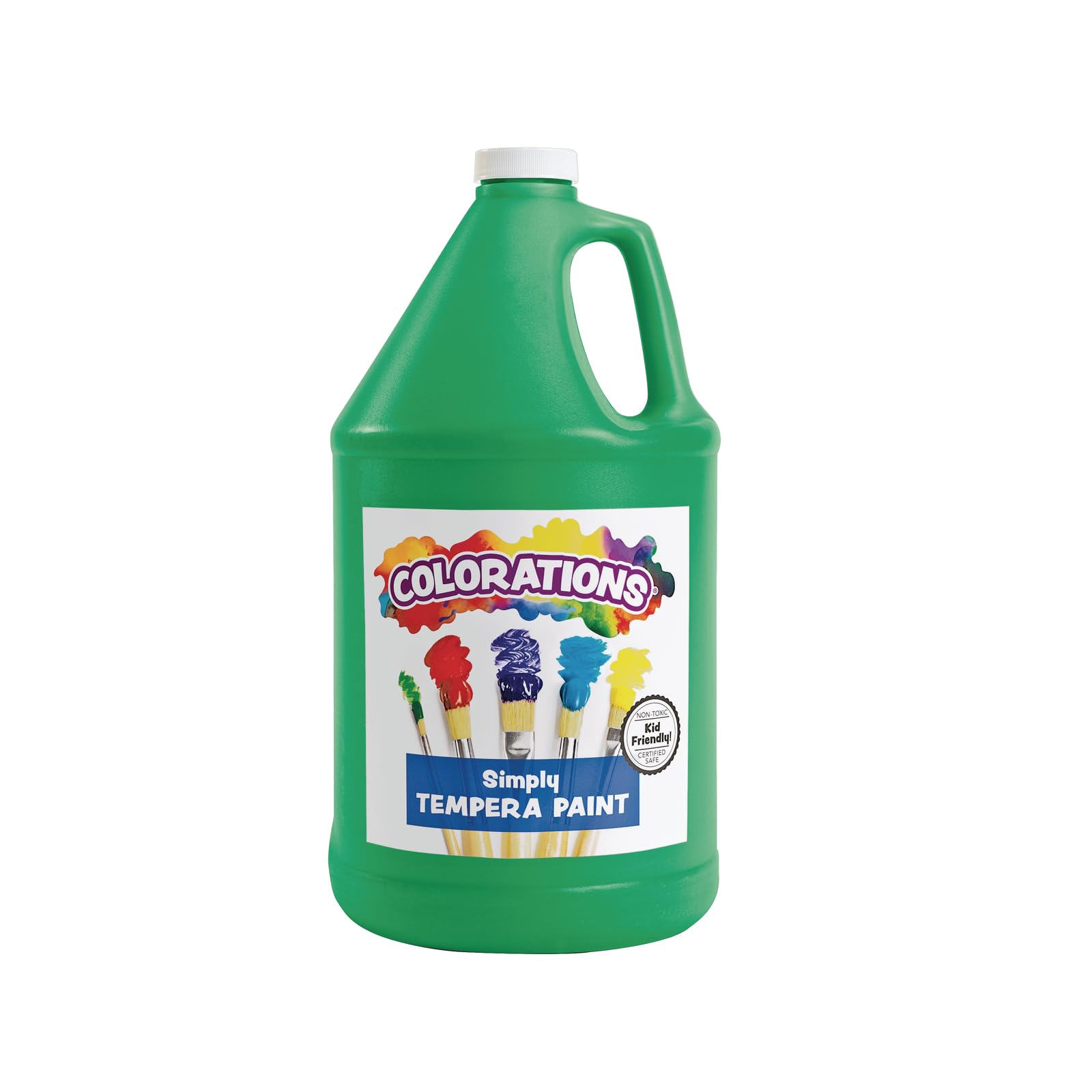 Colorations Paraben-Free Tempera Paint for Kids - 1 Gallon, Vibrant Green. Non-Toxic and Made in The USA