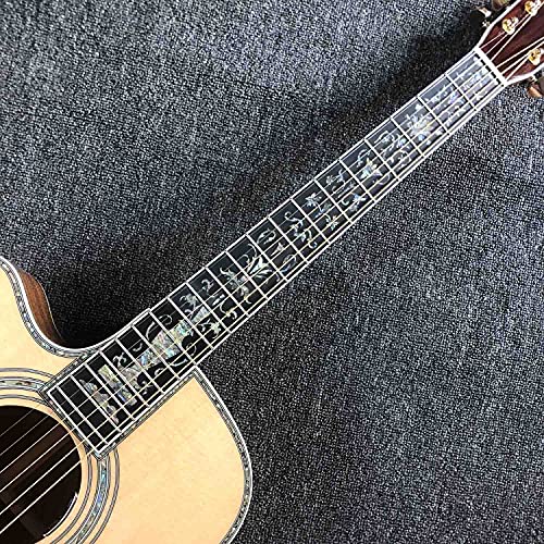 CJWSLYT Guitare pour gaucher – Table et dos en épicéa massif – Guitare folk pop – Guitare acoustique acoustique – Cordes en acier – Taille : 104 cm - Les Beatles, Paul McCartney, John Lennon, RIngo Starr, George Harrison CJWSLYT Guitare pour gaucher - Table et dos en épicéa massif - Guitare folk pop - Guitare acoustique acoustique - Cordes en acier - Taille : 104 cm – Image 3