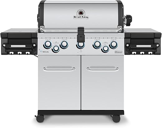 Broil King 958344 Regal S590 Pro Gas Grill, 5-Burner, Stainless Steel