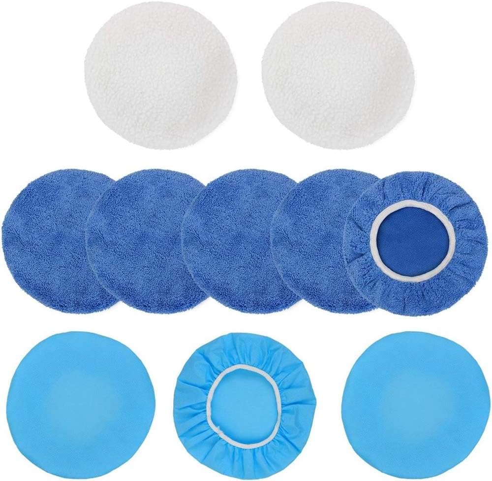10 PCS Car Polishing Pad, 910 inch Car Soft Microfibre Polisher