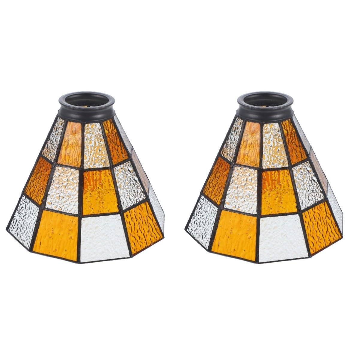 2 Stück Lampenschirm aus Glas für Deckenleuchte, Retro