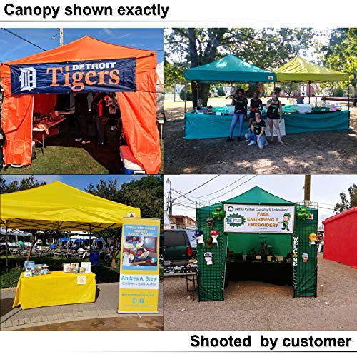 Image of ABCCANOPY Commercial Pop Up Canopy Tent with Sidewalls 10X15,Purple