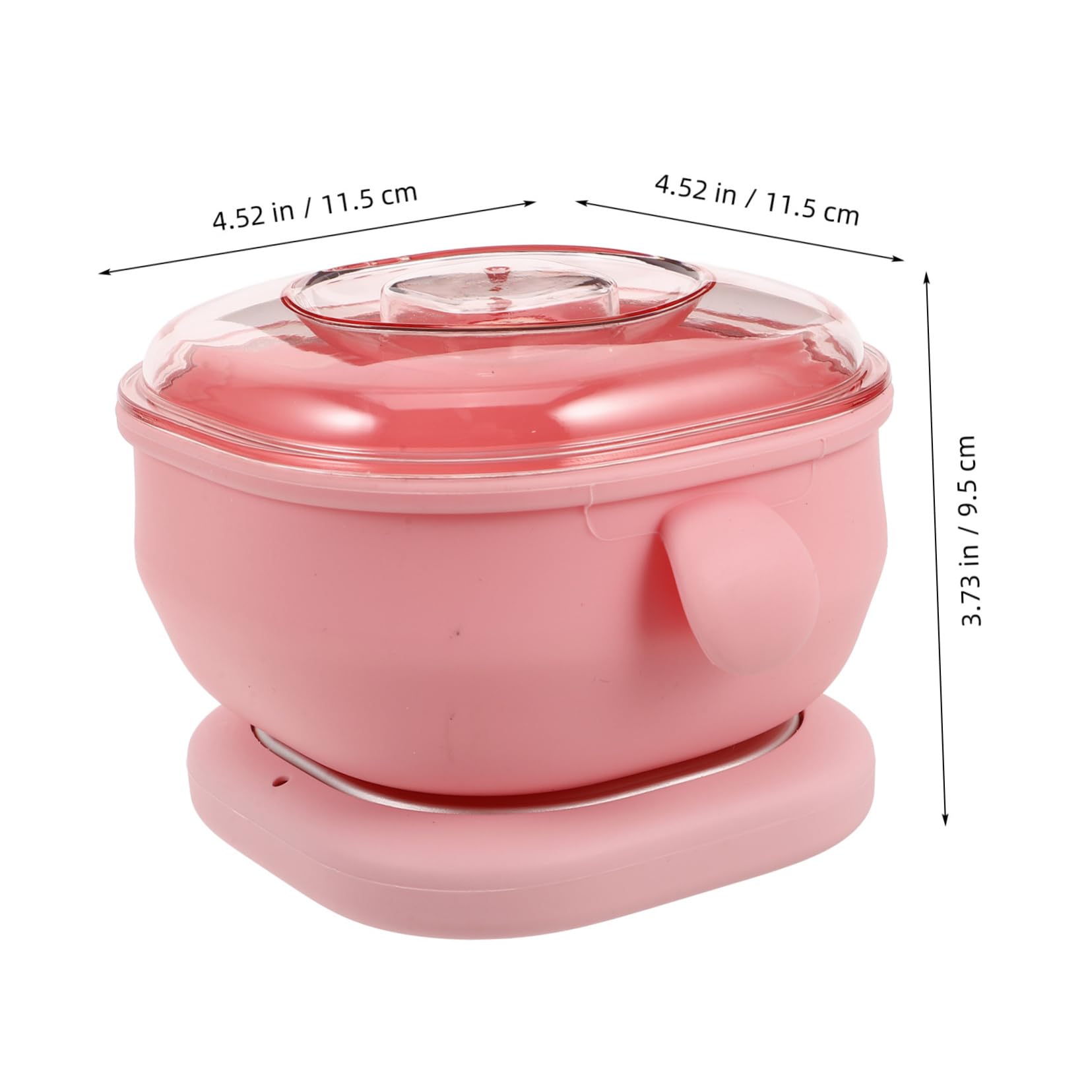 Scaldacera Elettrico Pieghevole in Silicone Rosa, per Gambe e Ascelle | Fusione Rapida e Uniforme, Uso Casa o Salone, Superficie Antiaderente, Facile da Pulire e Riporre