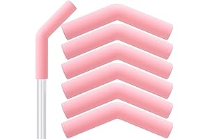 6Pcs Silicone Food Flex Straw Tips
