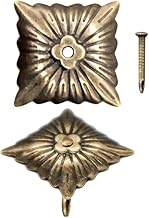 FUXXER 100 Antique Decorative Nails, Decorative Head, Vintage Brass, Bronze, 20 x 20 mm