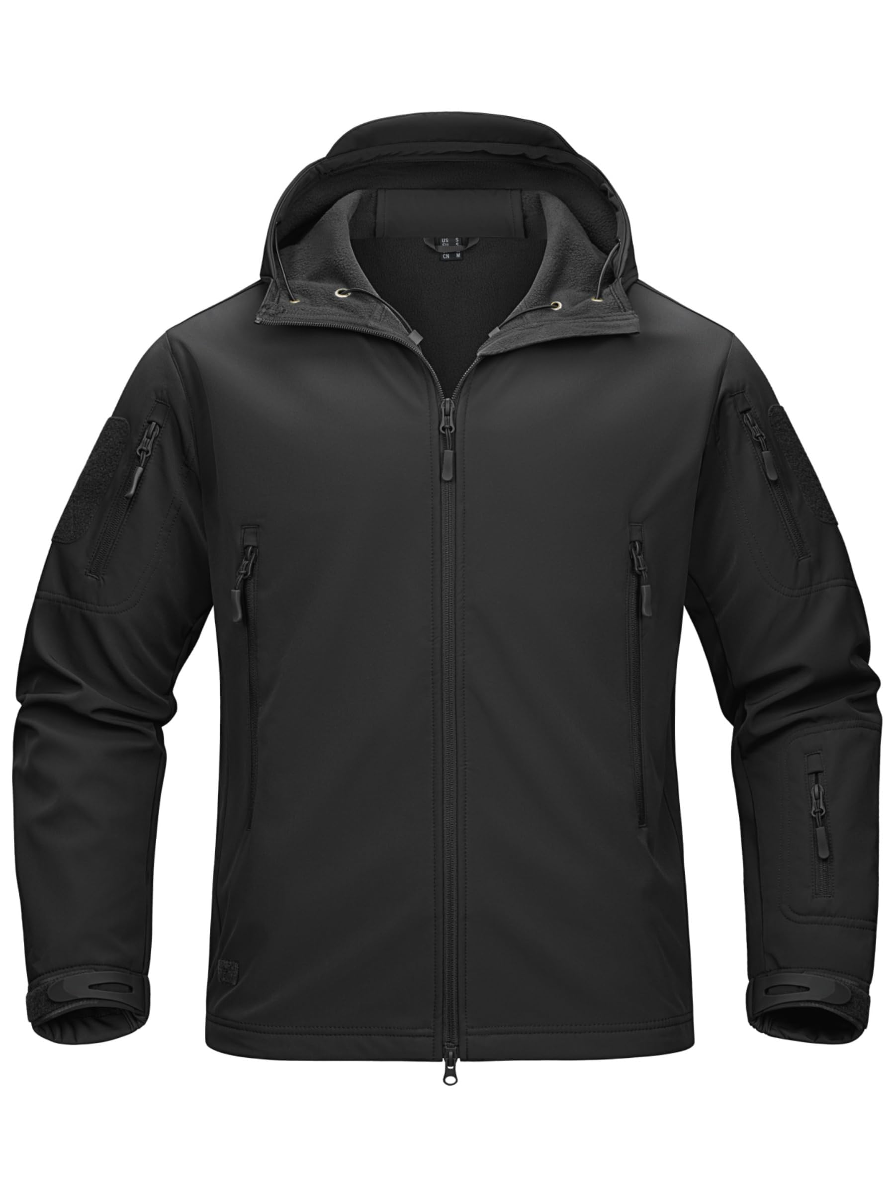 TACVASEN Military Waterproof Men's Softshell Jacket Fleece Lining Camouflage Outdoor Coat