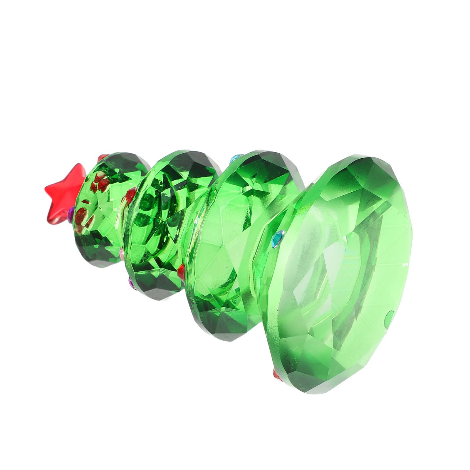 Beaupretty 3 Pièces Mini Sapin de Noël en Cristal Artificiel Vert Étoile