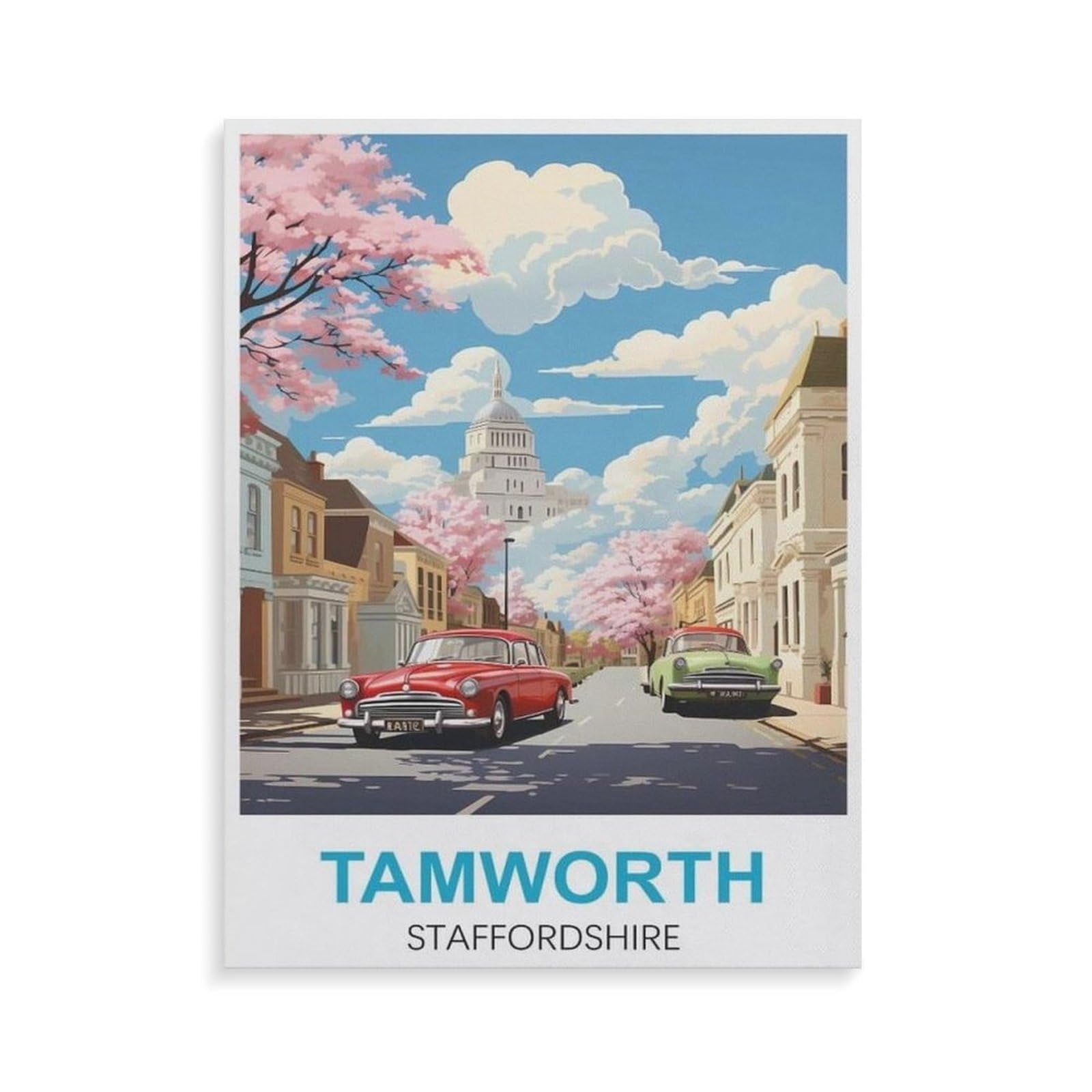 Jigsaw Puzzle 1000 Pieces for Adults，Tamworth Staffordshire，Teens Boys Girls Puzzles Premium Quality Fun Family Challenging Puzzles for Birthday（75x50cm）-GV8