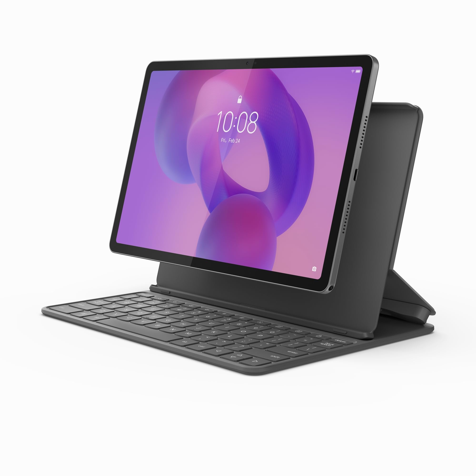 Lenovo Idea Tab – Tablet 11" 2.5K (MediaTek Dimensity 6300, 8 GB RAM, 256 GB UFS, 90 Hz, 4 Altavoces, Wi-Fi 5, Bluetooth 5.2, Android 15) Color Gris – Incluye Teclado Folio + Tab Pen — view 2