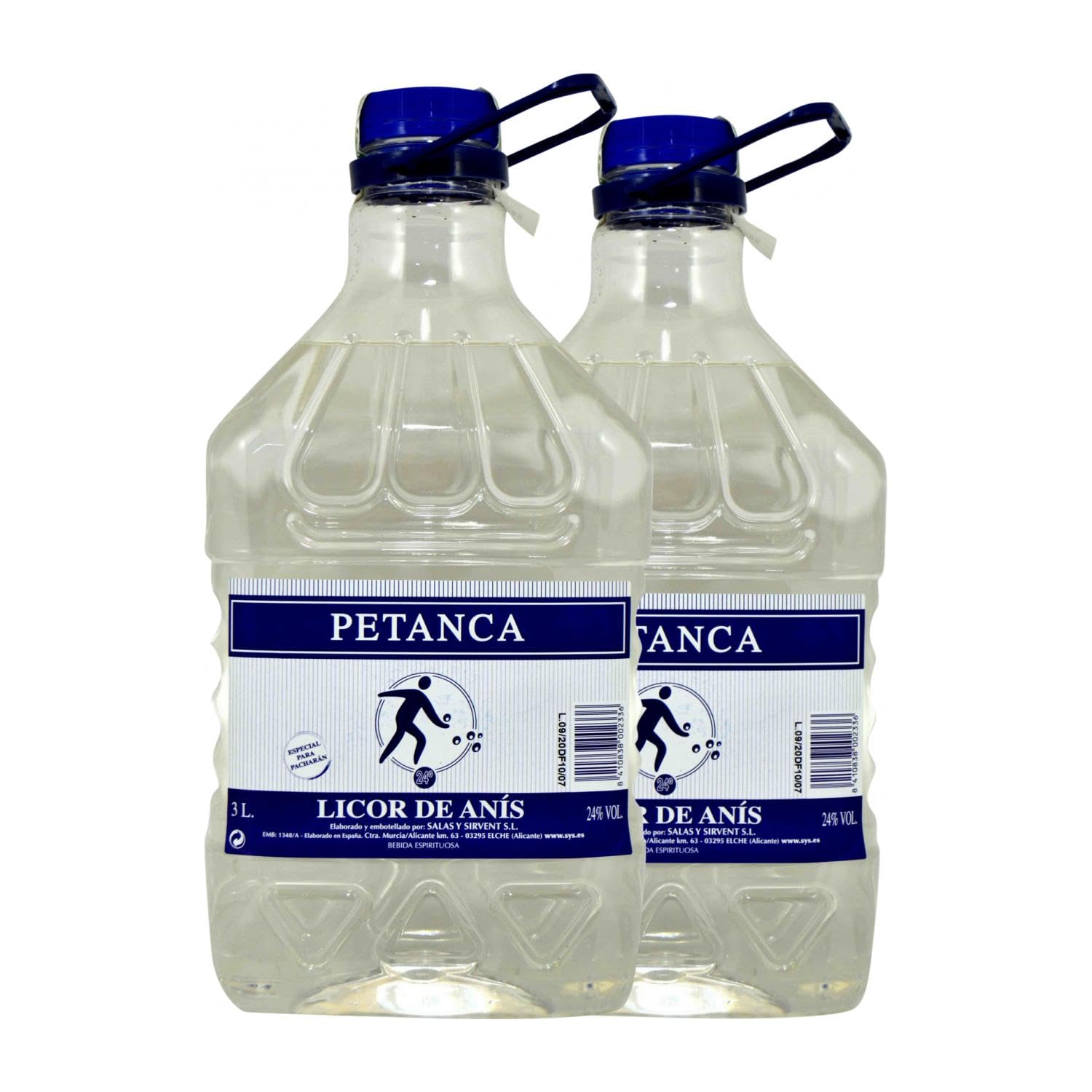 Anisado Destilerías Peninsulares Petanca Licor de Anís Botella Jéroboam-Doble Mágnum 3 L (Caja de 2 Botella Jéroboam-Doble Mágnum de 3 L)