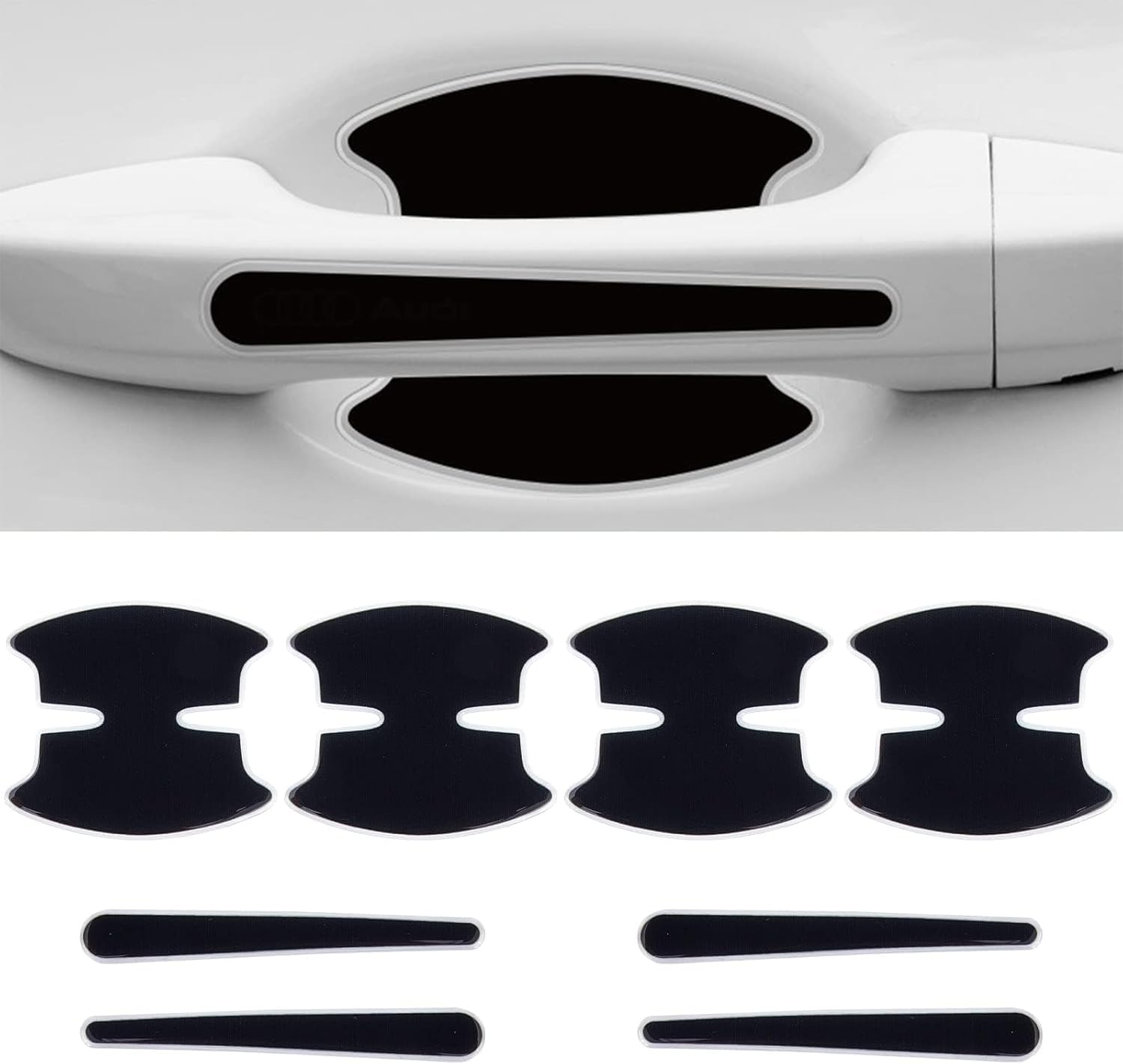 8 Films Protecteurs Pour Poignées Mercedes GLE Coupe 2015-2025 - Anti-rayures - Adhésif TPU - Protection Cuvette Incluse - 4