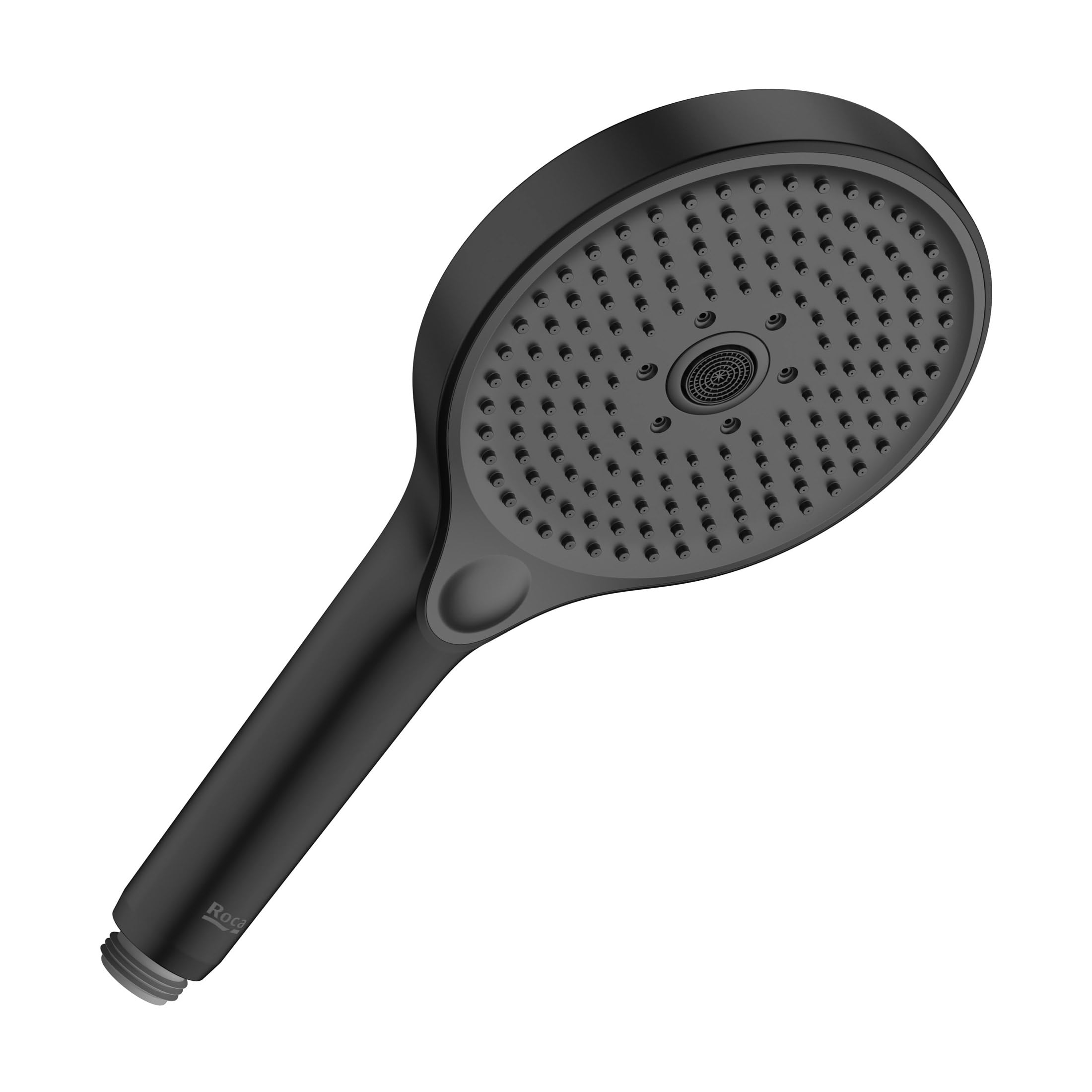 ROCA - Ducha de mano Plenum Round 130, 3 chorros, 8 L, color negro mate