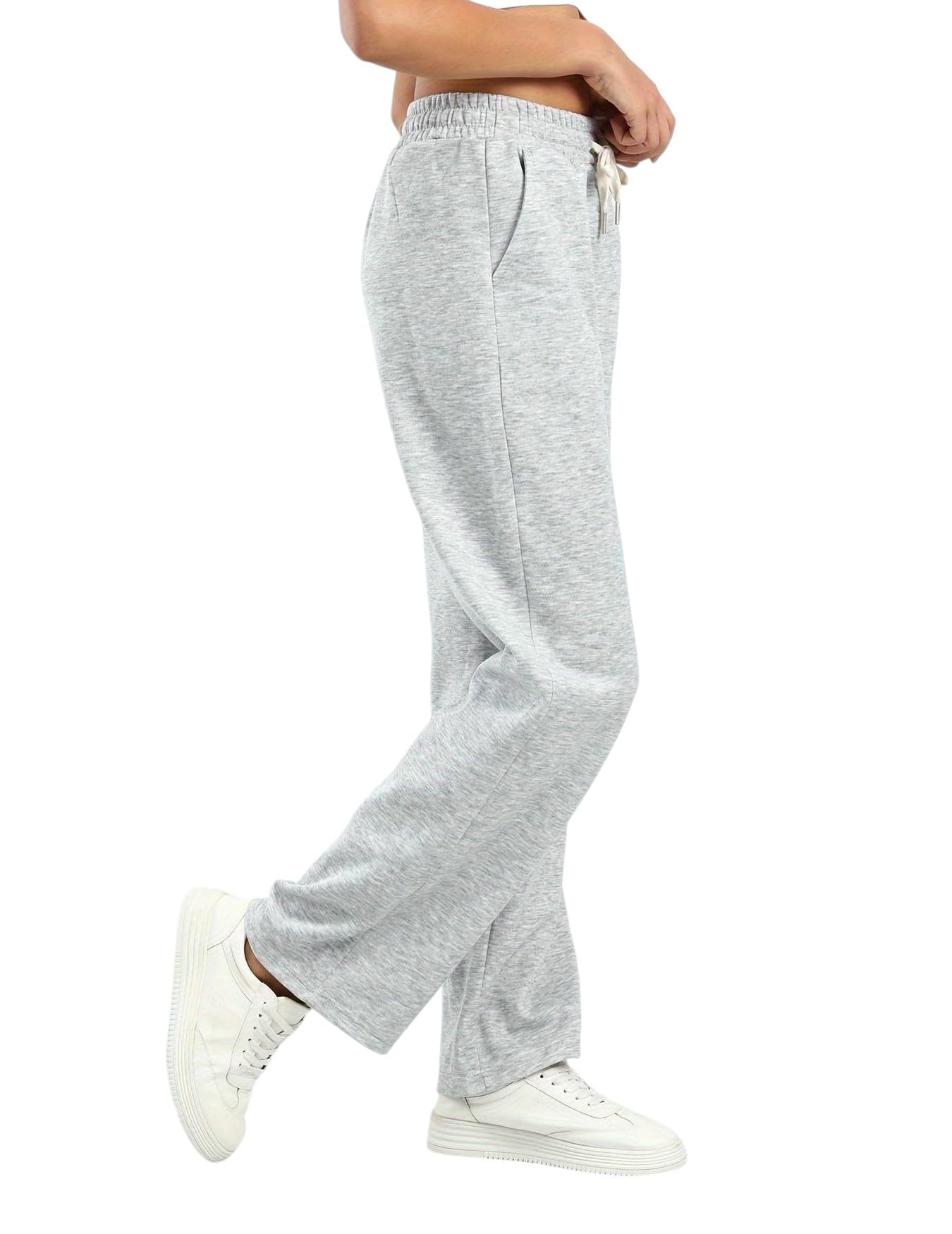 dockstreet Straight Wide fit Long Length Open Bottom Jogger for Women/Trending Multi Pocket Style, Relaxed Casual Pants for Women-picture-39