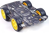 Vista 1 de Robot Chassis 4WD Robot Car Smart Chassis Kit with 4 TT Motor for Arduino/Raspberry Pi/Jetson Nano, Smart Robotic Car Chassis DIY Learning Kit