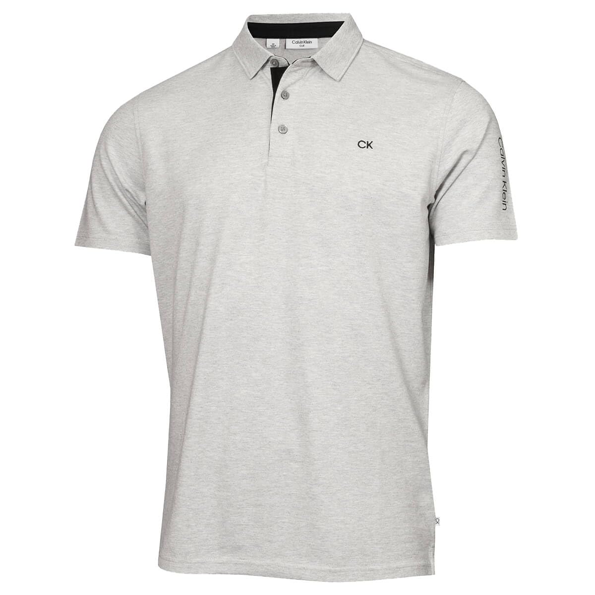 Calvin Klein (Xxxl, ) Mens Uni Golf Moisture Wicking Breathable Polo Shirt Silver