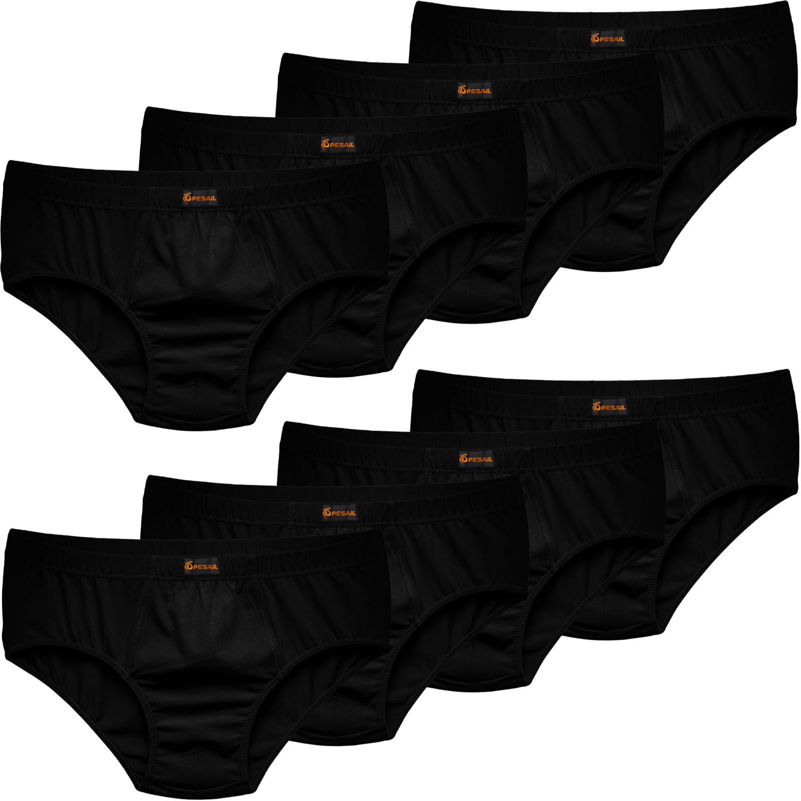 Slip da uomo, confezione da 10 pezzi, in cotone, comodi slip intimi per taglie normali e grandi, senza foglietti graffianti