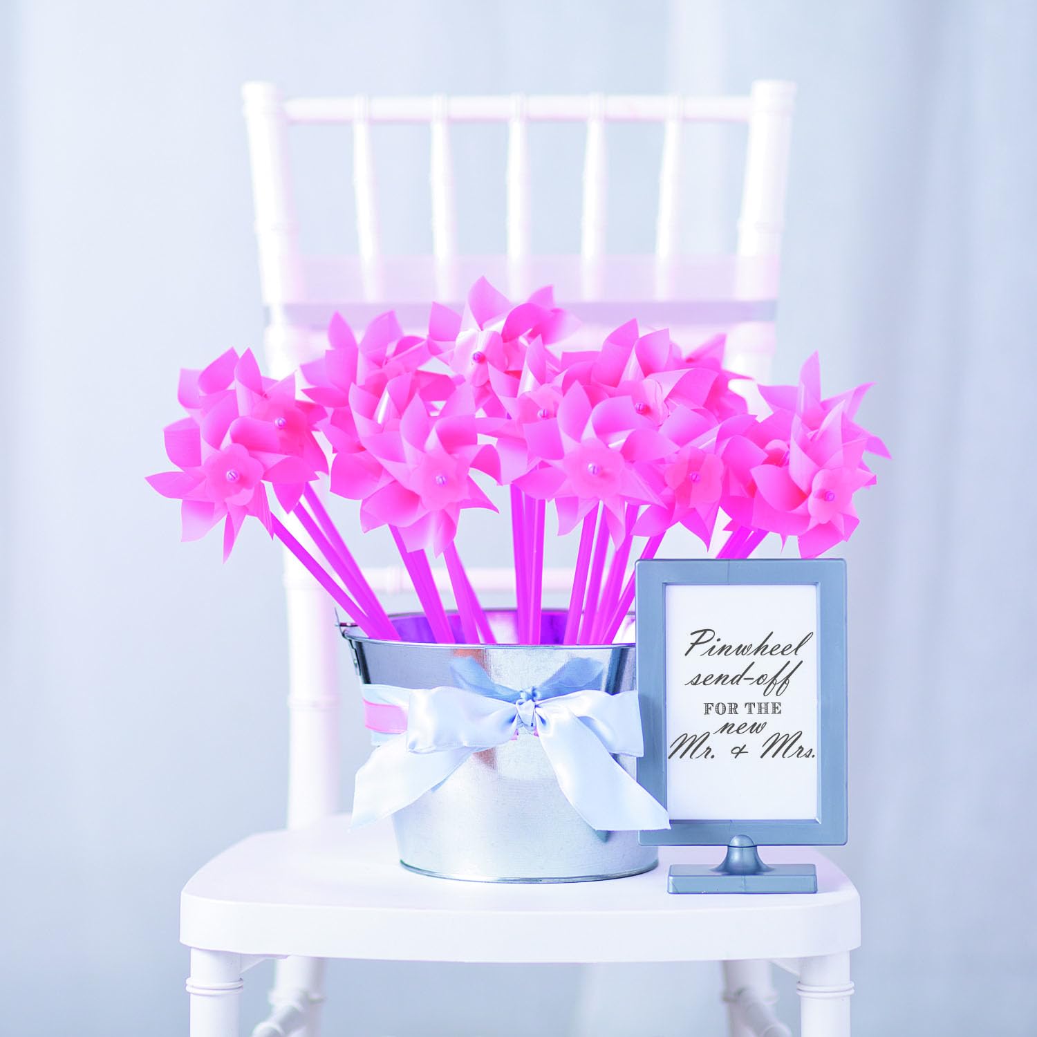 Pinwheels for Kids (Bulk Set of 36) Great for Weddings, Yards and Garden Decor (Pink)