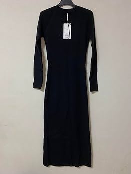 Amazon.co.jp: スウェードリボンロングニットワンピース Darich