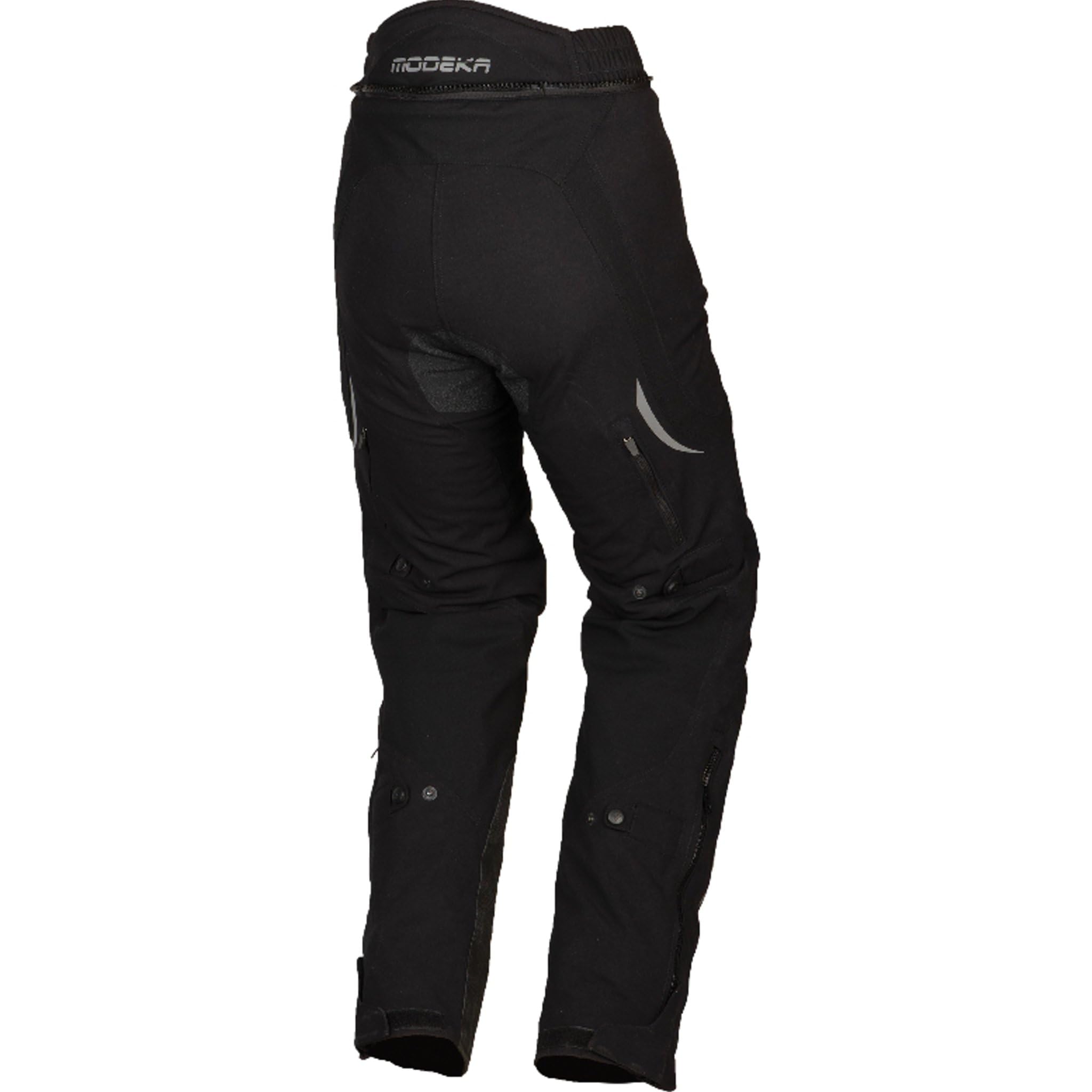 Modeka Takuya Damskie spodnie motocyklowe tekstylne, czarny, Short 27