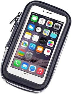 BESPORTBLE 1Pc Bolsa De Telefone Bolsa De Guidão Para Bicicleta Bolsa De Telefone De Guidão Bolsa De Telefone De Bicicleta Bolsa De Telefone Móvel Suporte De Telefone Celular Preto Bolsa De